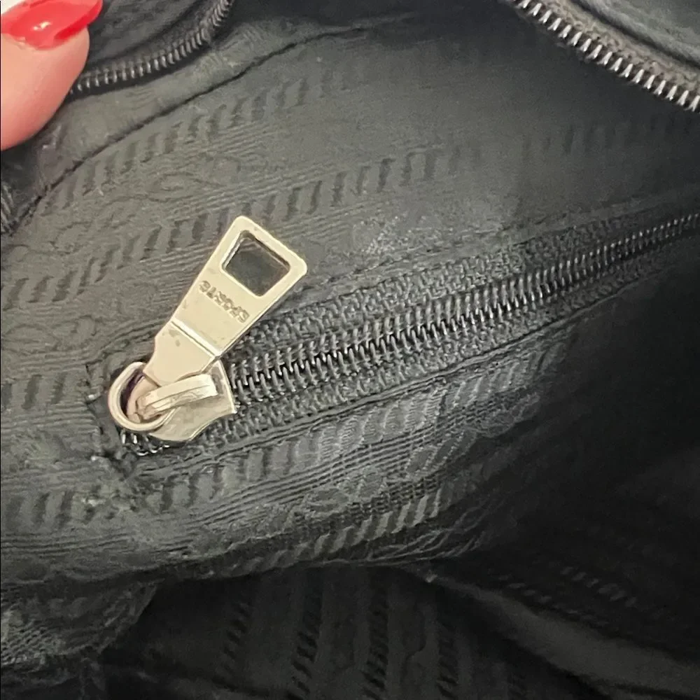 Vintage Prada black nylon handbag
